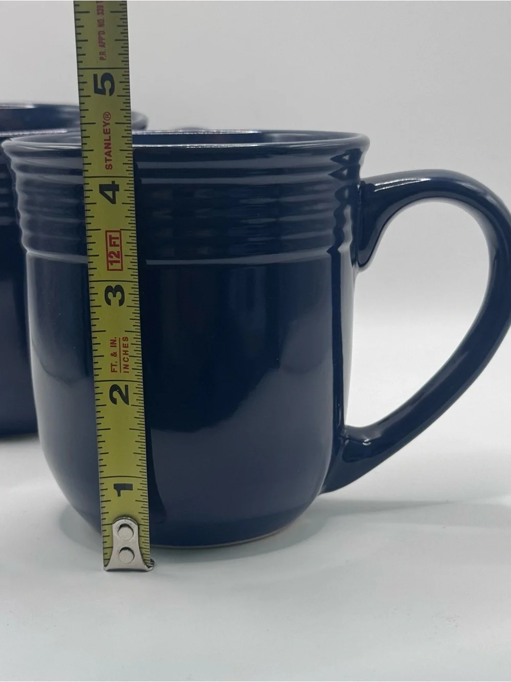 MAINSTAYS Chiara Stoneware Mugs, Cobalt Blue, Set Of 2, NWOT/Unused